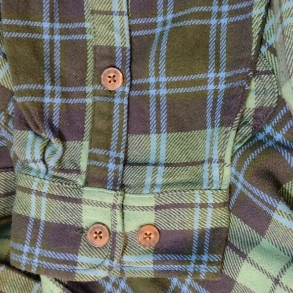 Green and blue flannel - Picture 4 of 4